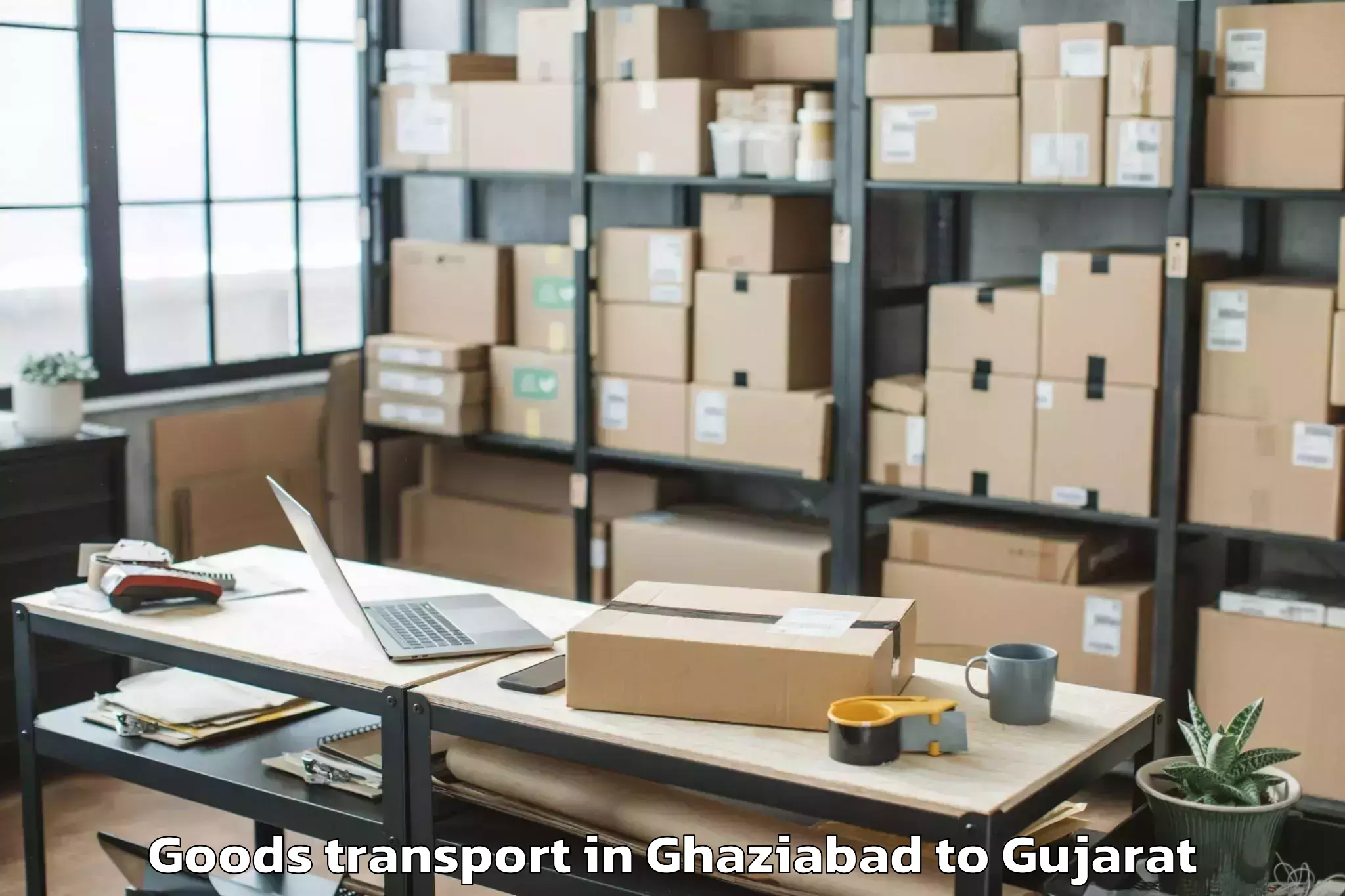 Easy Ghaziabad to Sachin Goods Transport Booking